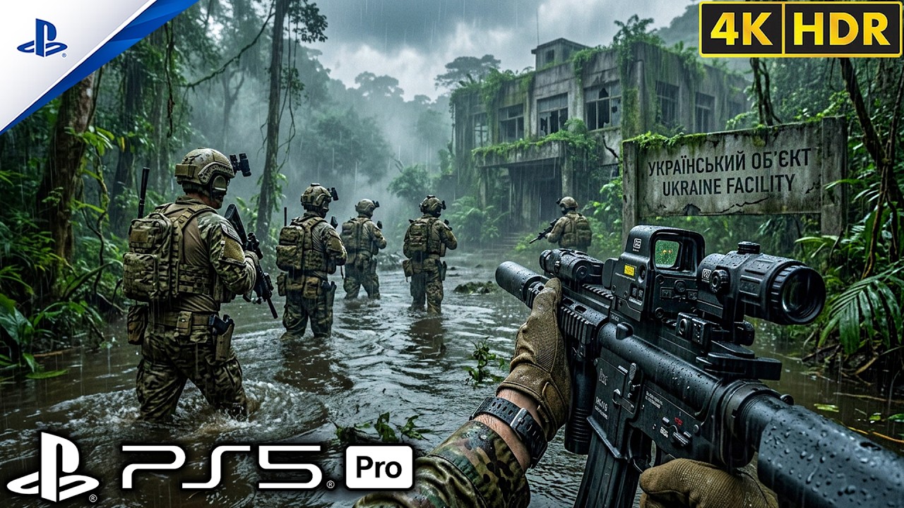 (PS5) Запретная база в Украине: Миссия | Ультрареалистичный геймплей [4K60FPS] Call of Duty