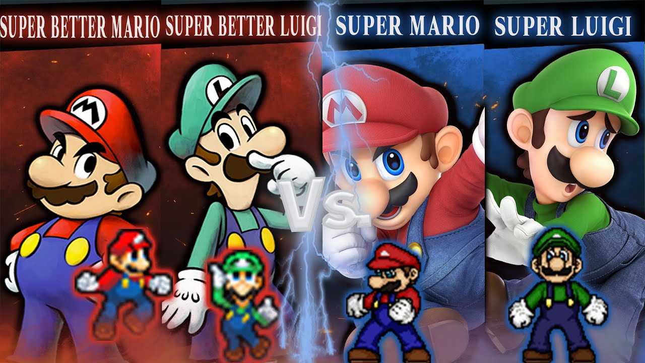 [MUGEN] AI BATTLE - Super Better Mario bros vs Super Mario bros