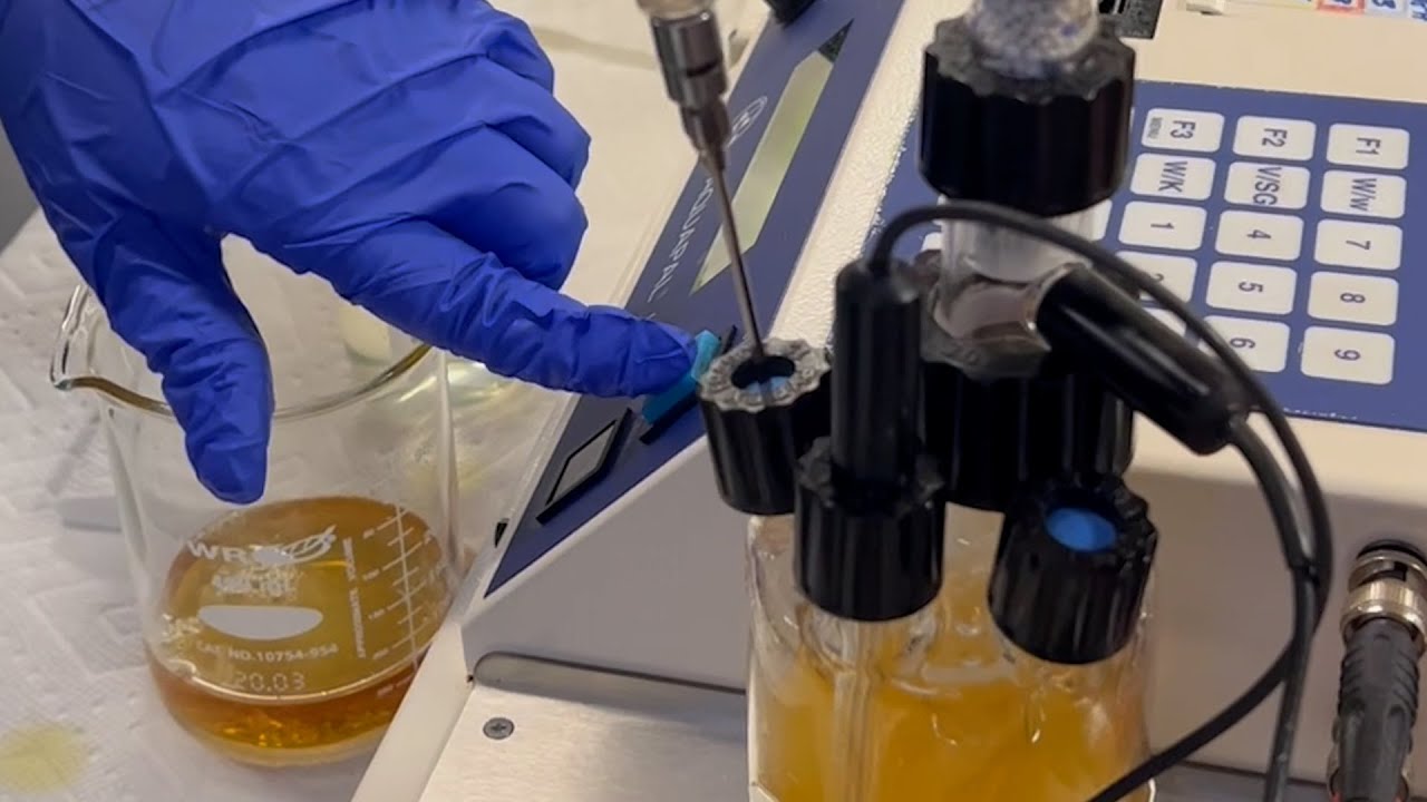 Karl Fischer test for transformer oil