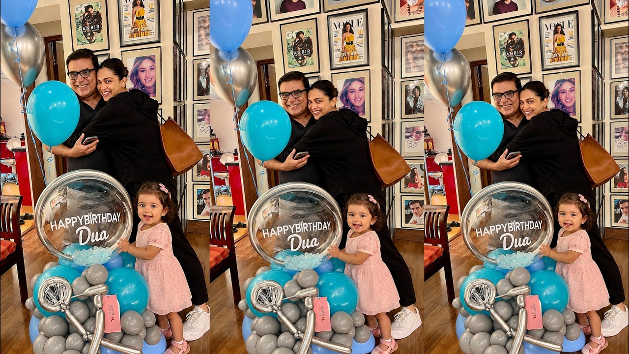 Heavily Pregnant Deepika Padukone celebrating her Daughter Dua's birthday with Ranveer Singh!