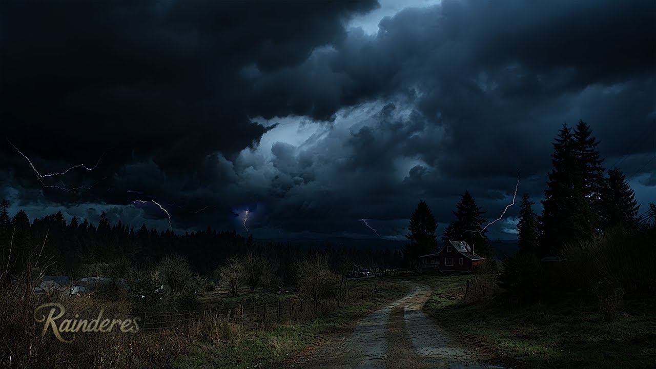 Dark Clouds Over the Cabin &ndash; Relaxing Thunder & Rain Ambience for Sleeping