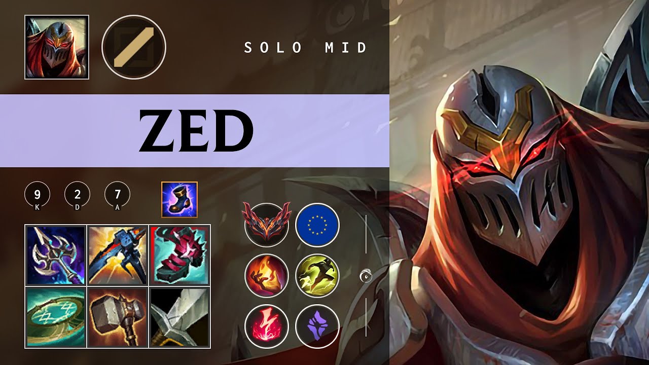 Zed Mid vs Zyra - EUW Grandmaster Patch 26.01