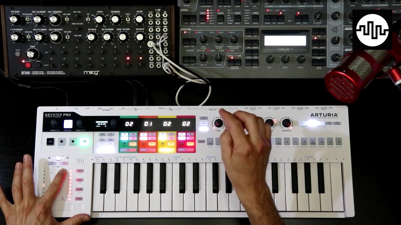 Keystep Pro with Dfam and Virus TI2