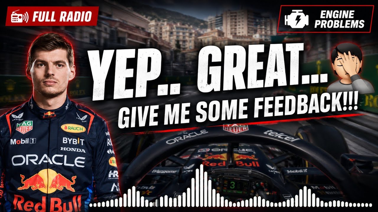 Max Verstappen FULL ENGINE PROBLEMS RADIO 2026 Monaco GP!