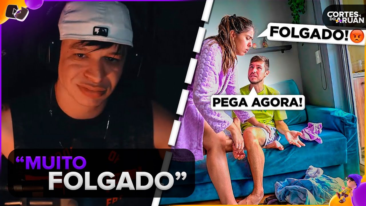 ARUAN REAGE: FUI FOLGADO E QUASE FUI EXPULSO DE CASA (RENAN FIORINI) - Cortes do Aruan