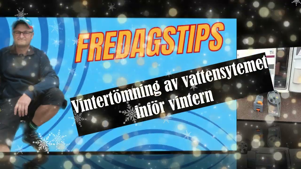 Hur gör jag med vattenledningarna inför vintern i våran husbil ?