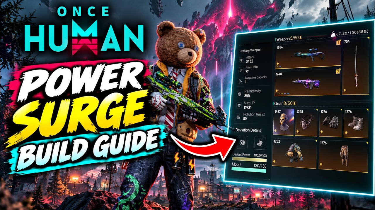Once Human Power Surge Build | Quick Overview Build Guide