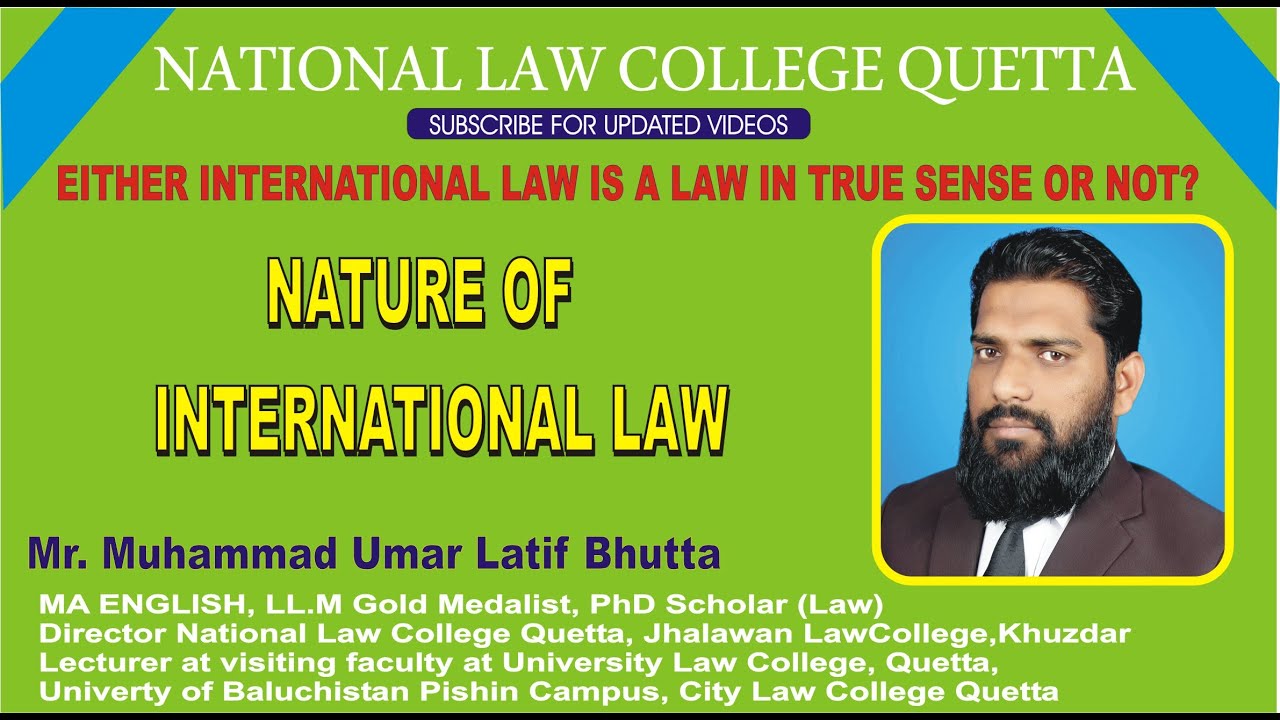 NATURE OF INTERNATIONAL LAW