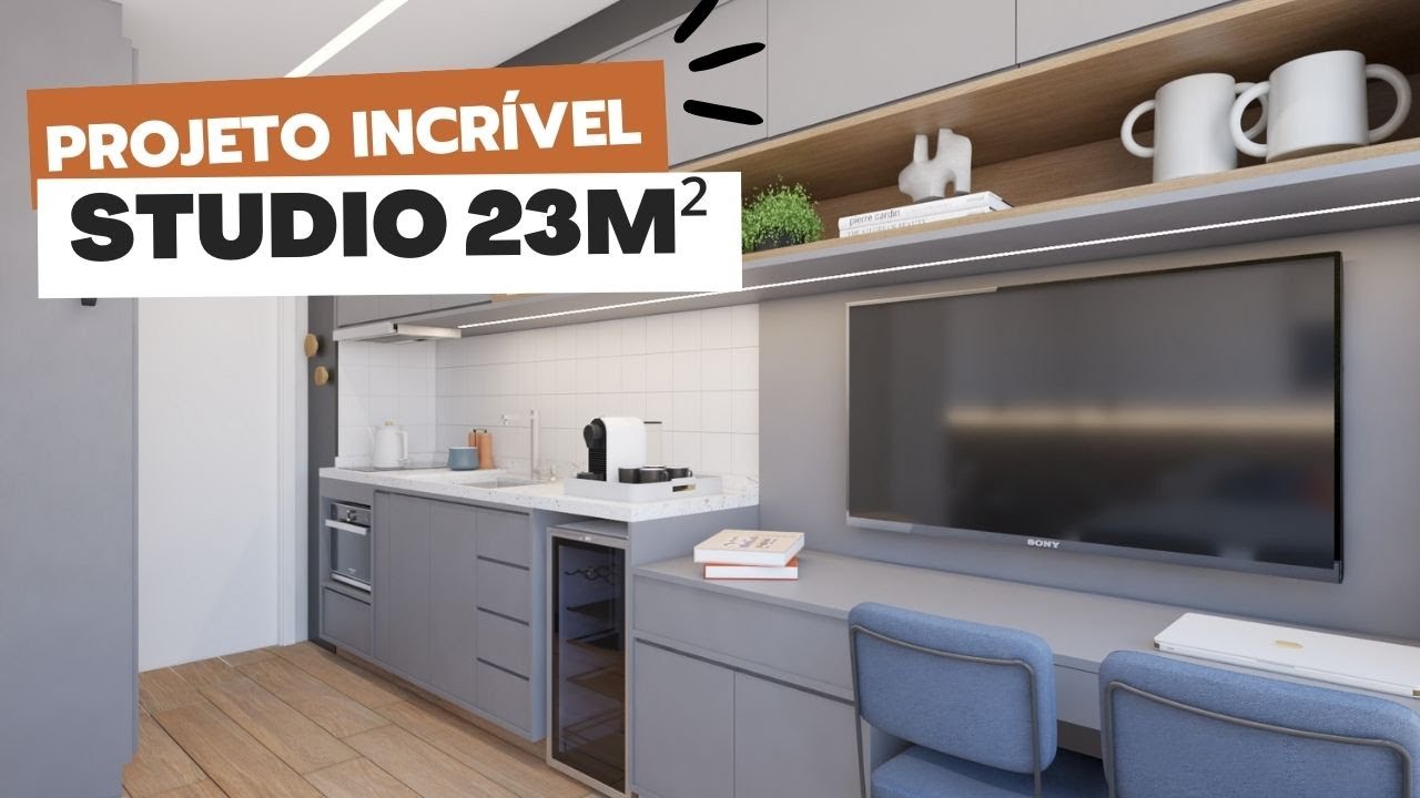 MINI APARTAMENTO 23m² | PROJETO STUDIO