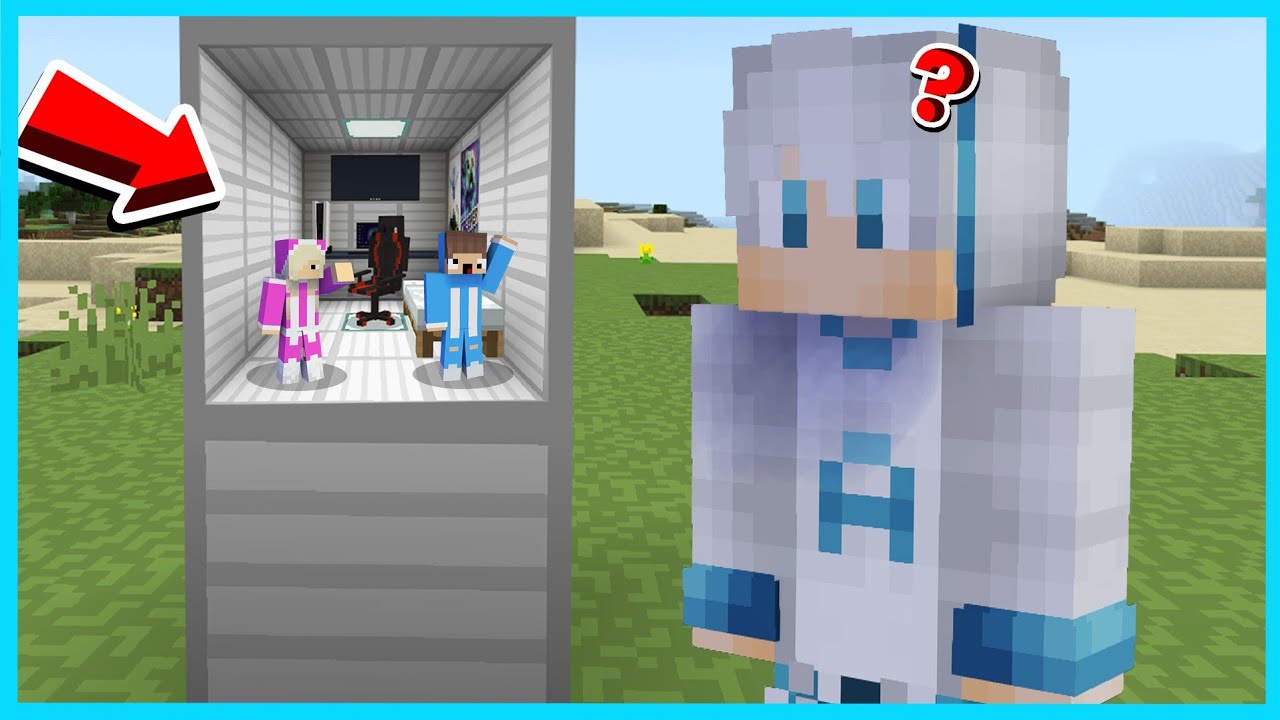 MIPAN & ZUZUZU BUAT RUANGAN RAHASIA YANG SANGAT KECIL DI DALAM BLOCK MINECRAFT! BIKIN MALL