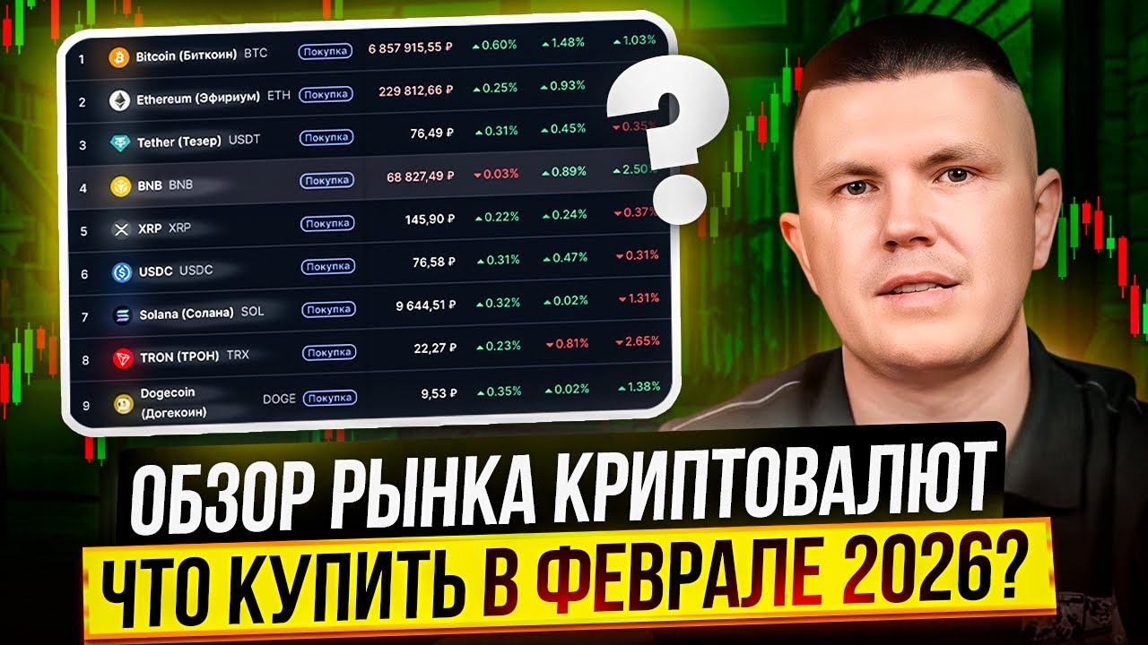 Обзор рынка криптовалют | Что купить в феврале 2026?
