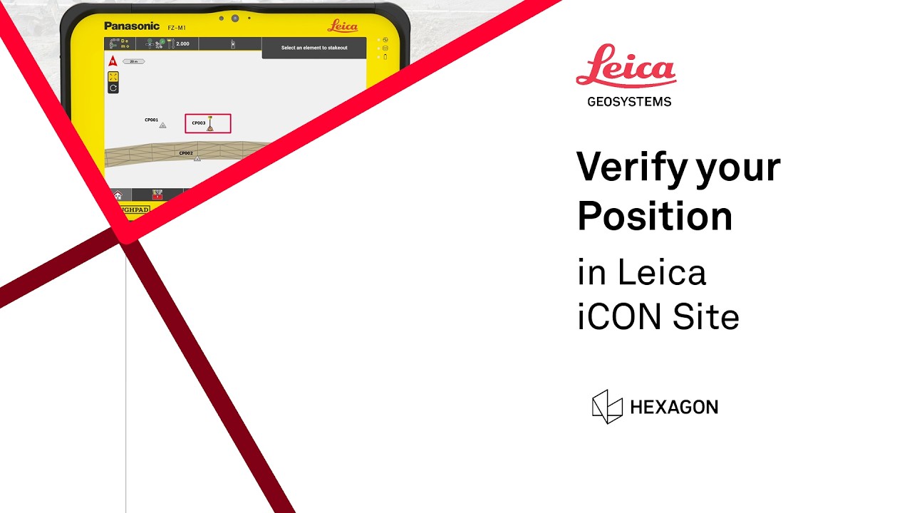How to verify your position over a control point in Leica iCON site