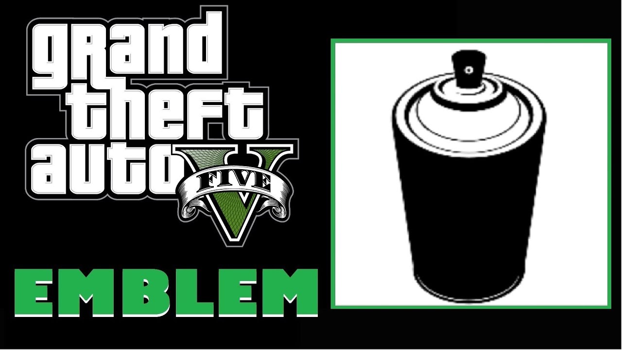 Grand Theft Auto 5 / GTA 5 / GTA V : Spray Can Emblem Tutorial