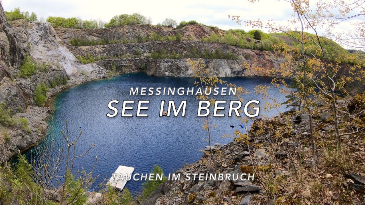 Messinghausen, der See im Berg.  Tauchen in NRW