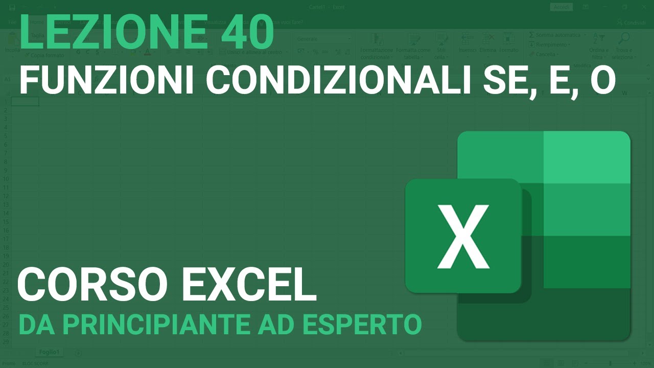 Condizioni con funzioni SE, E O - EXCEL TUTORIAL ITALIANO 40