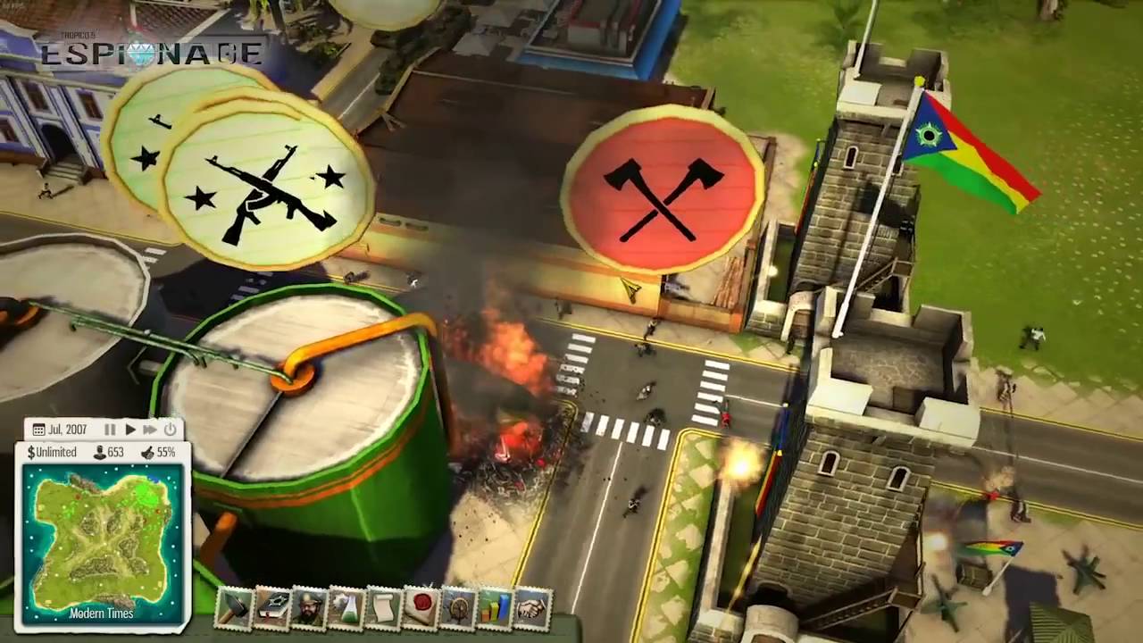 Tropico 5 Espionage Expansion Gameplay Trailer