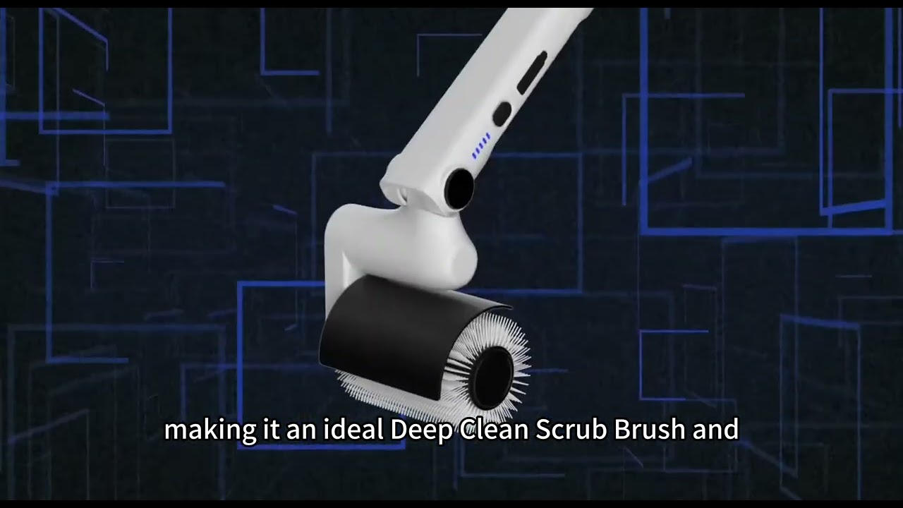 thl Roller Electric Spin Scrubber - 2-Speed Cordless Power Cleaning Brush