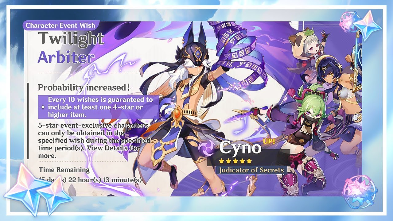 Genshin FINALLY gave us Cyno! Let's see if I can bring him home ⏳ || Genshin Impact Vtuber