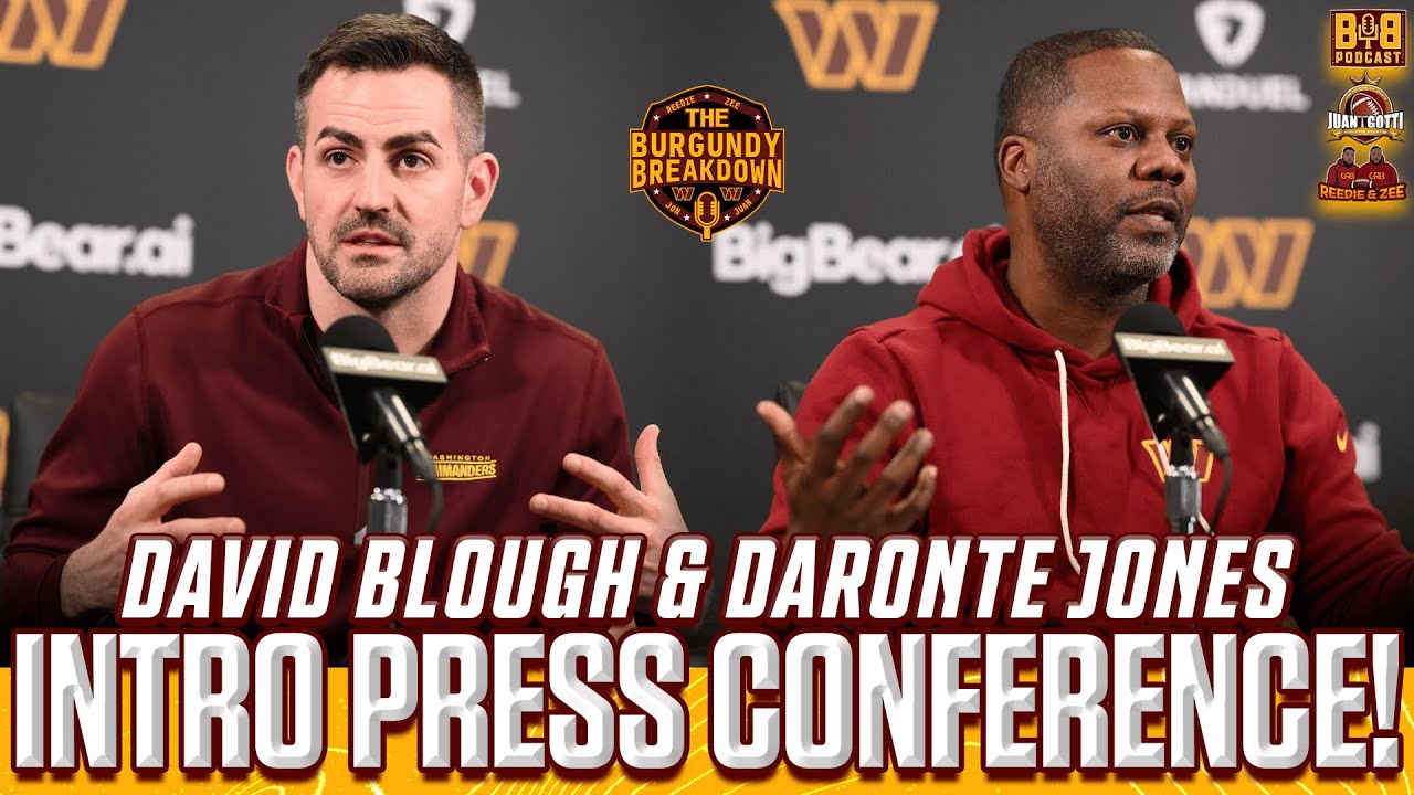 👀THE COMMANDERS' NEW COORDINATORS! David Blough & Daronte Jones Press Conference Reactions!