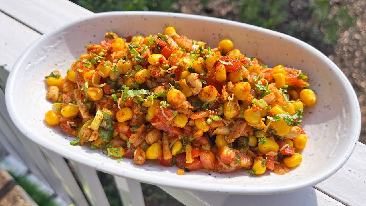 [ जरूर देखे ] मक्कई की ऐसी भेल तो बार बार बनाकर खाओगे Sweetcorn Bhel Recipe, Makkai Bhel Recipe