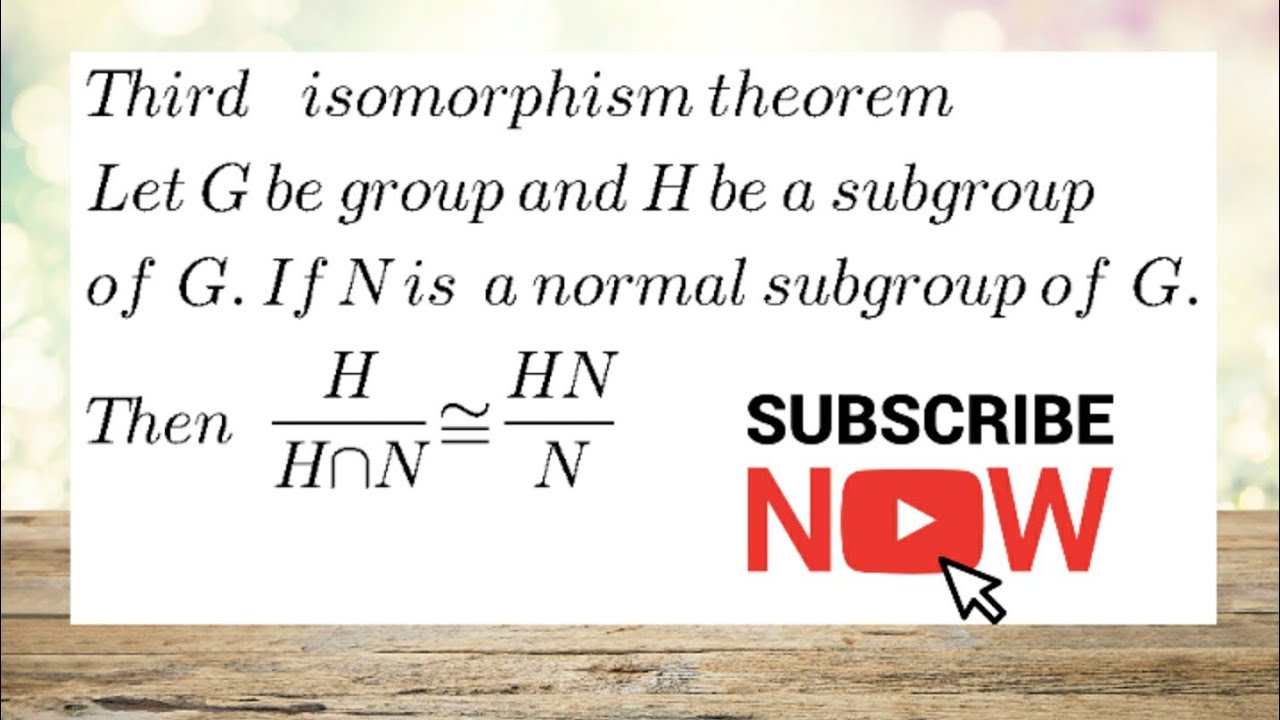 Third Isomorphism Theorem