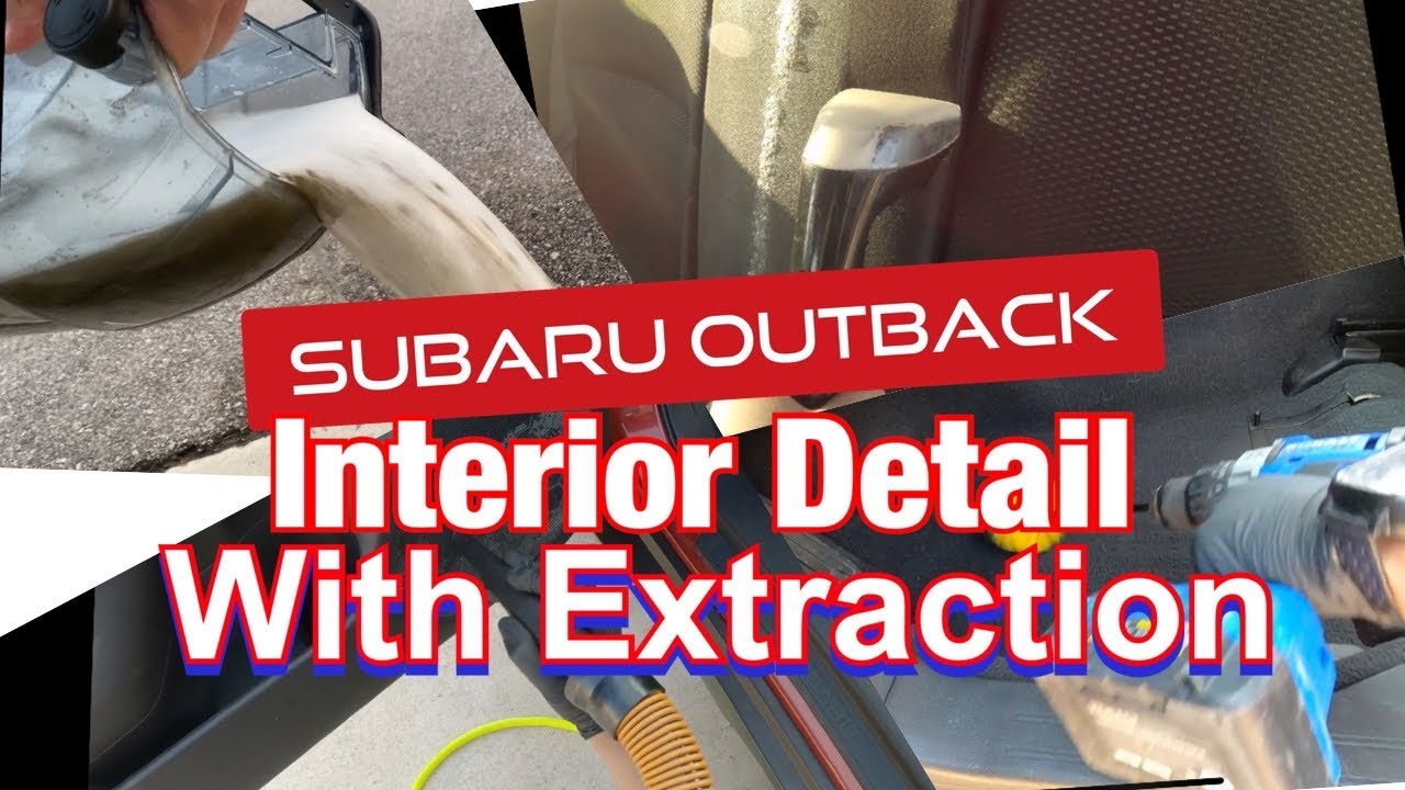 Interior Detail with Extraction Services on a Subaru Outback