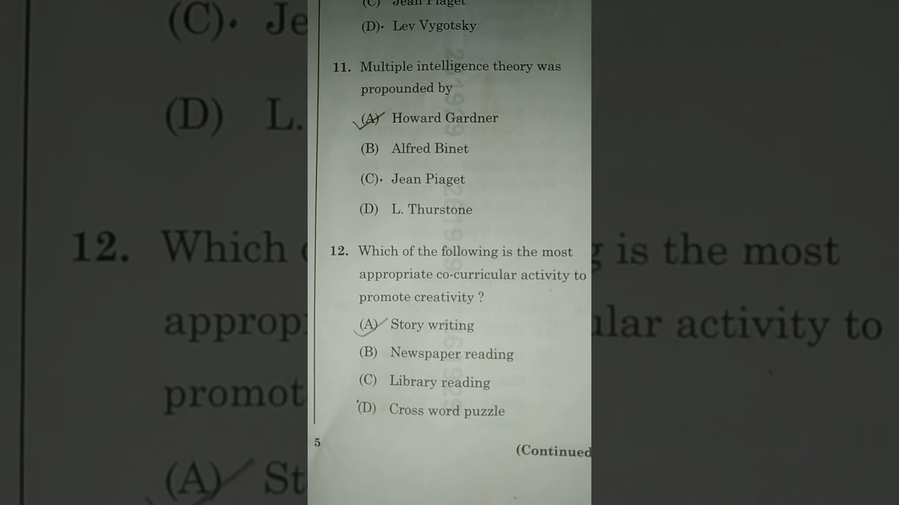 OTET ( 2025) child development and pedagogy questions 