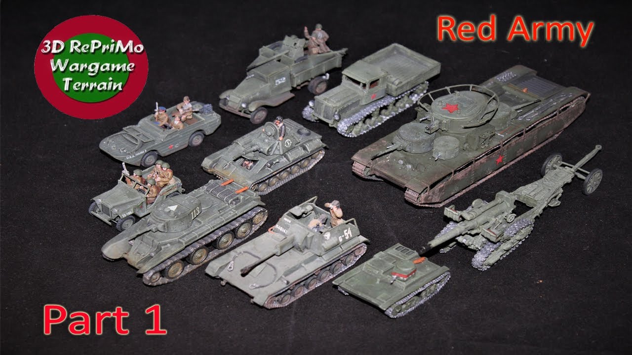 Red Army/rote Armee(WW2)(1/72)Tabletop Armeevorstellung/Model Kit Collection/Part1/Modellbau/Model's