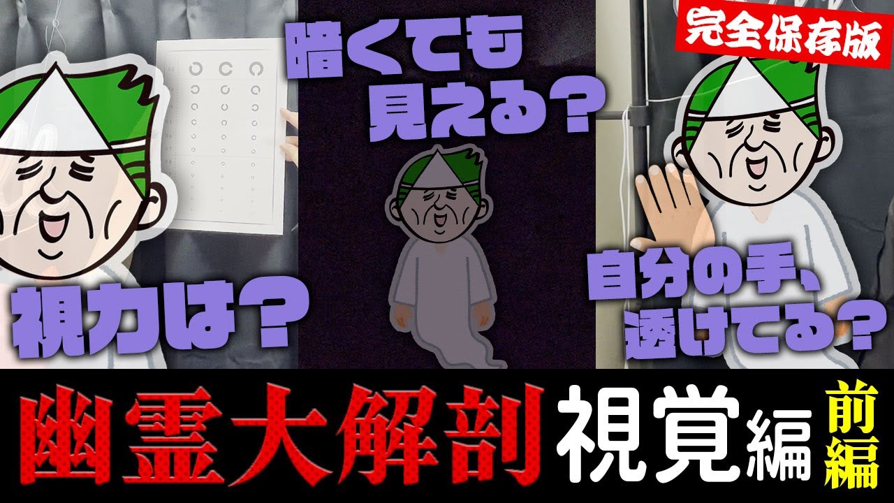 【完全保存版】視力、光の感じ方、透け具合etc、幽霊の視覚を徹底解剖しました。～前編～【幽霊大解剖】