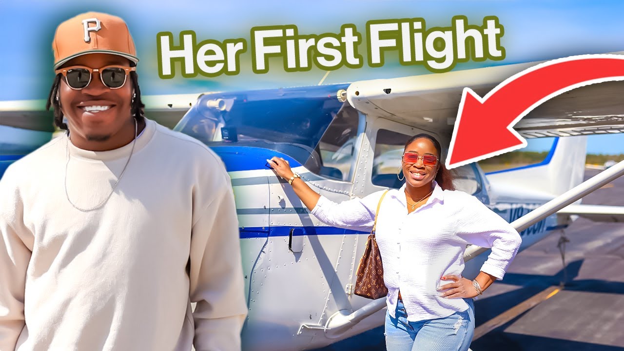 Flying My Cousin As A Pilot👨‍✈️😁