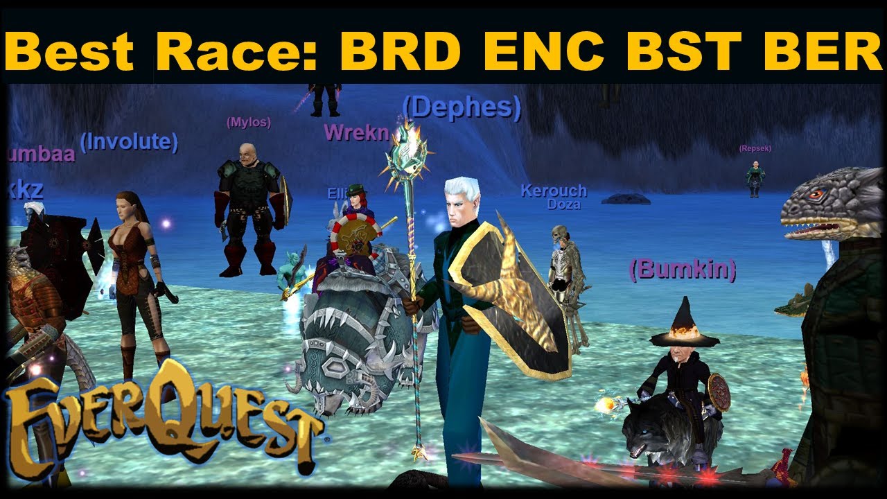 Лучшая раса для Чародея, Барда, Повелителя зверей, Берсерка? EverQuest