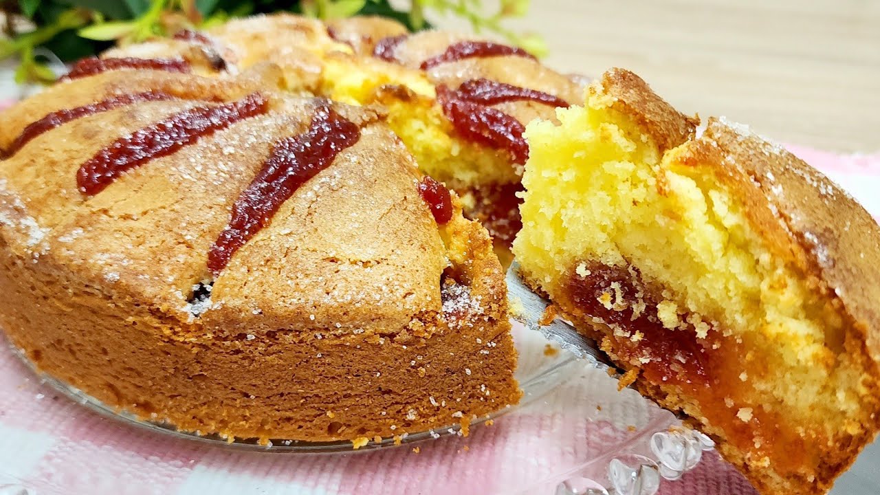DELICIOSO PARA O CAFÉ! BOLO DE NATA COM GOIABADA - RECEITA SIMPLES E DELICIOSA