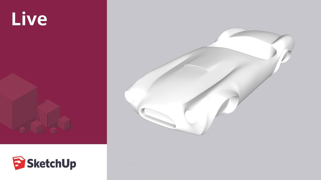 Modeling a Subdivided Car in SketchUp Live