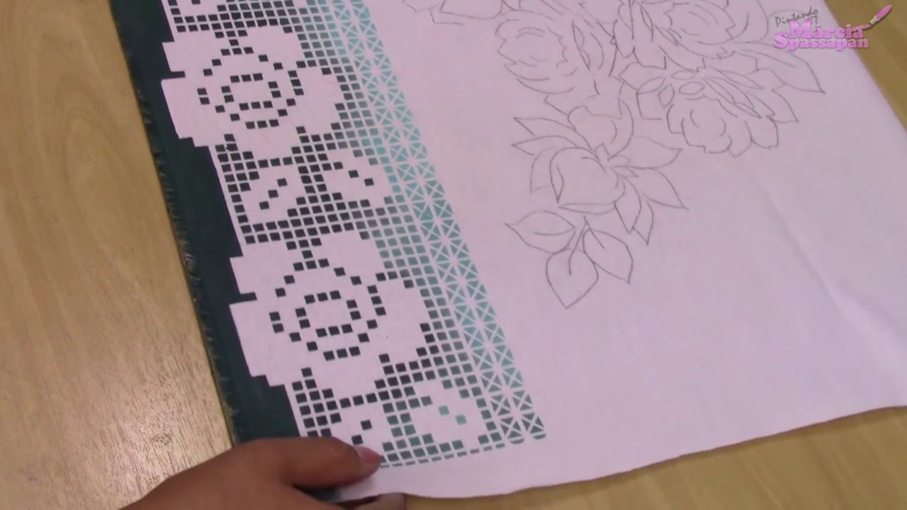 Semana Da Pintura Em Tecido By Márcia Spassapan | Rosas Com Borboleta