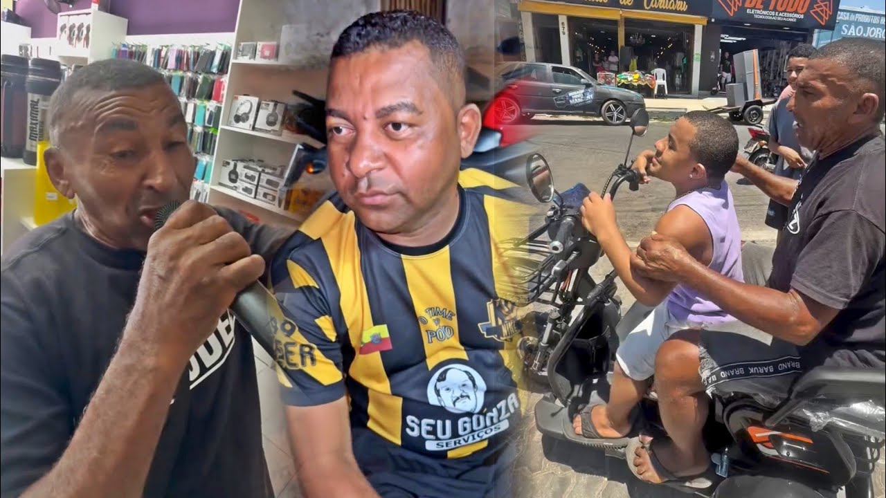 JO&Atilde;O LUIZ &Eacute; O AN&Atilde;O BRUTO 😂😂😂 S&Oacute; RESENHA NA FEIRA COM A MINI MOTO!!
