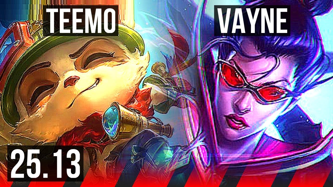 TEEMO vs VAYNE (TOP) | KR Master | 25.13