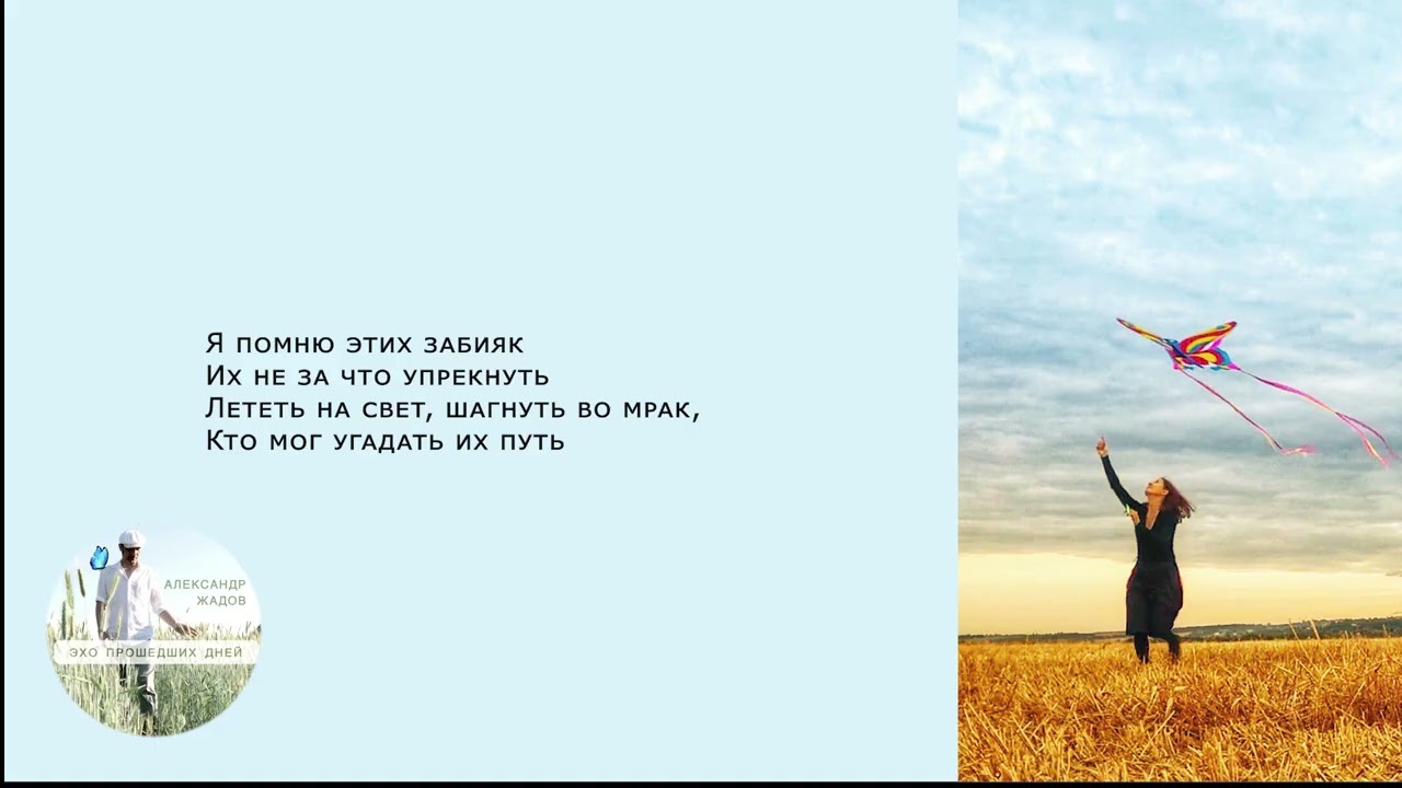 Александр Жадов - Эхо прошедших дней(Lyric video)