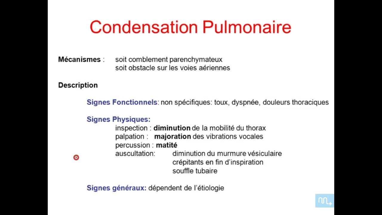 Les Grandes syndromes pulmonaires   Partie 1