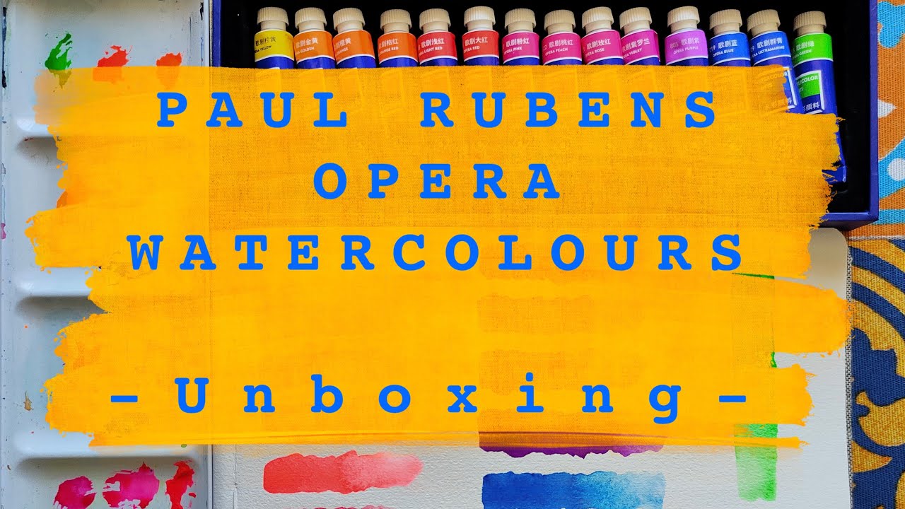 Unboxing & Colour Chart ☆ Paul Rubens Opera Watercolours 🎨