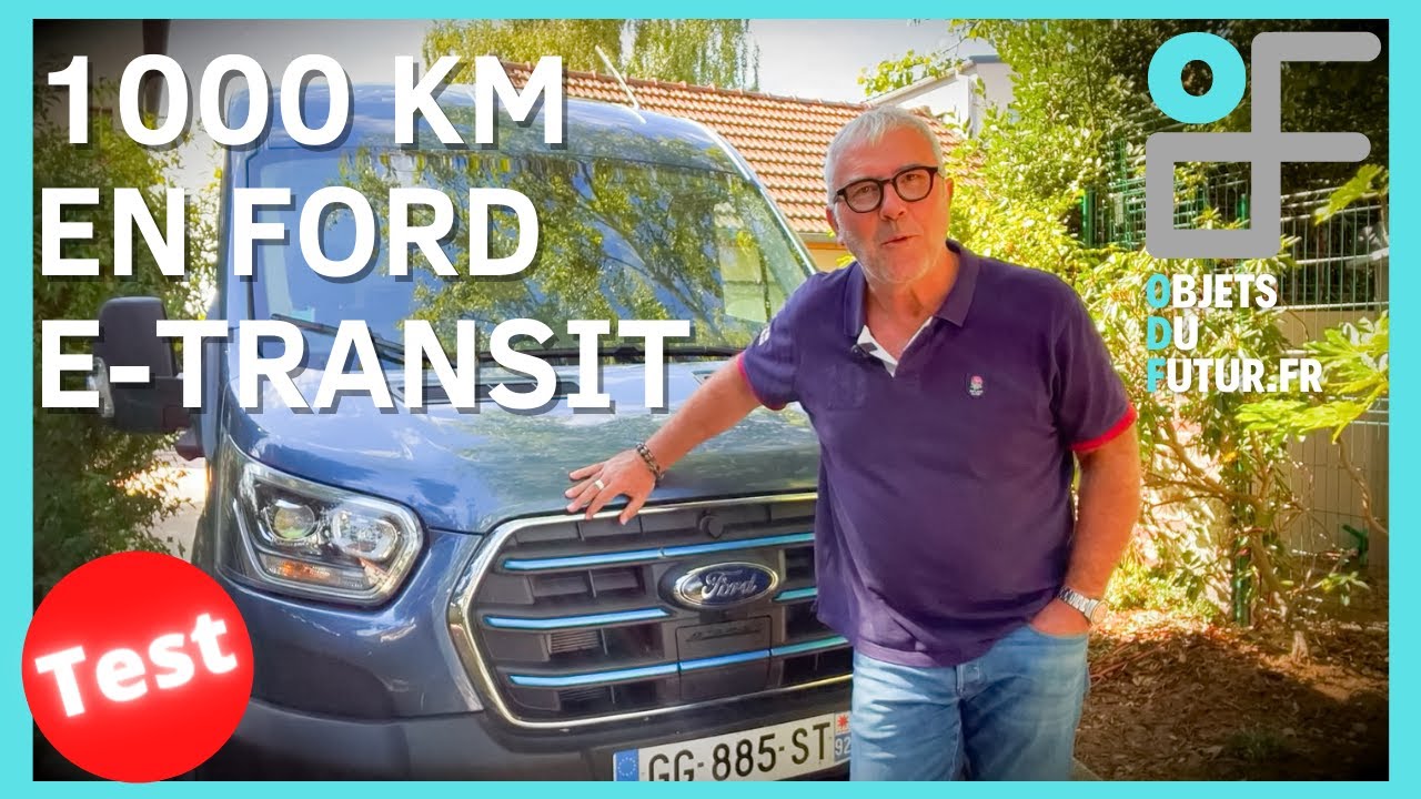 PLUS DE 1 000 KM à bord du FORD E-TRANSIT, l'utilitaire 100 % électrique du constructeur américain