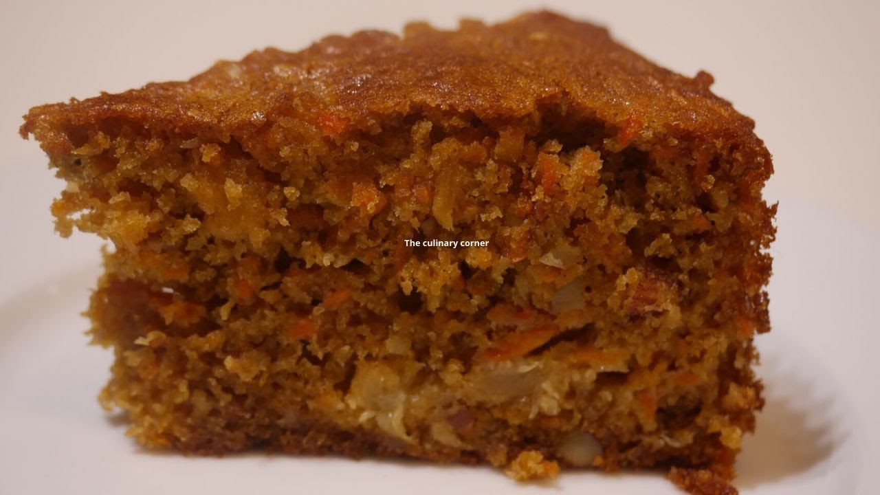 Simplest Carrot ,Pineapple and Almond Cake