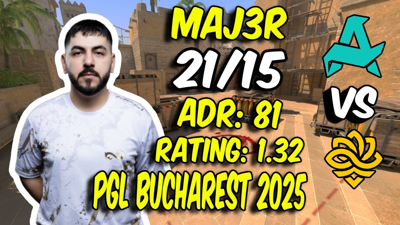 Aurora MAJ3R (21/15) vs paiN! CS2 MAJ3R POV (Mirage) at PGL Bucharest 2025