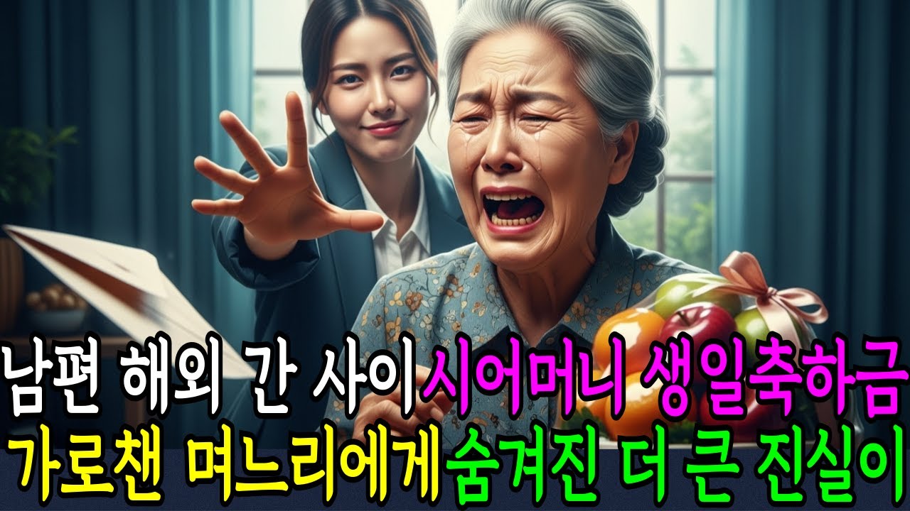 아들이 보낸 시어머니 생일축하금 떼어먹은 며느리에게 숨겨진 더 큰 진실이 있었는데...  인생사연/노후사연/공감사연/사연드라마