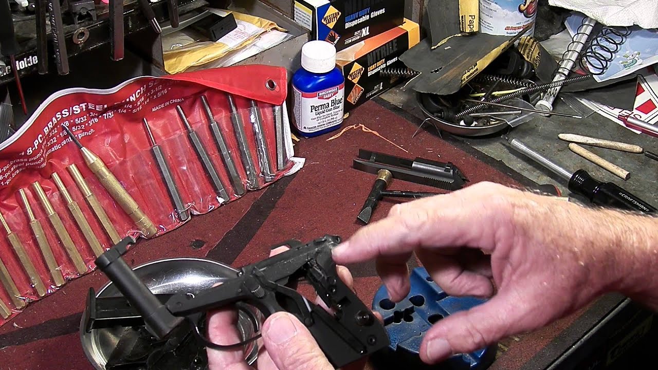 Thorough cleaning of a Beretta Tomcat 3032 semi-auto Part one disassembly