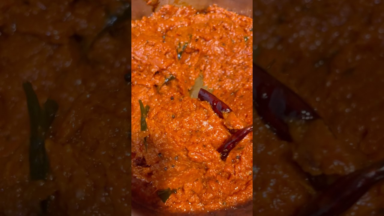 Spice up your day with the tangy goodness of Tomato Pachadi! 🌶️🍅 A burst of flavors in every bite.
