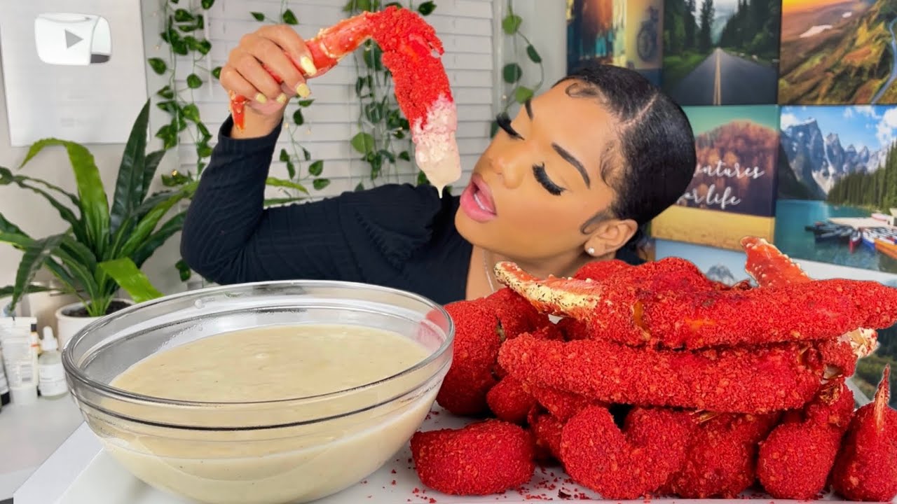 КОРОЛЕВСКИЙ КРАБ С МОРЕПРОДУКТАМИ | ЖАРЕНЫЕ ОСТРЫЕ ЧИПСЫ 🥵 КОРОЛЕВСКИЙ КРАБ | ХВОСТЫ ЛОБСТЕРОВ | ...