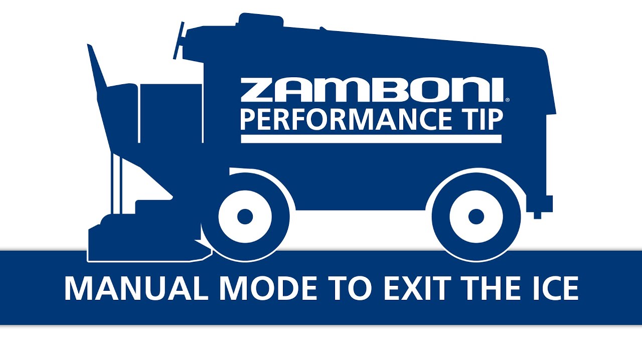 Zamboni Performance Tip: Manual Mode To Exit The Ice