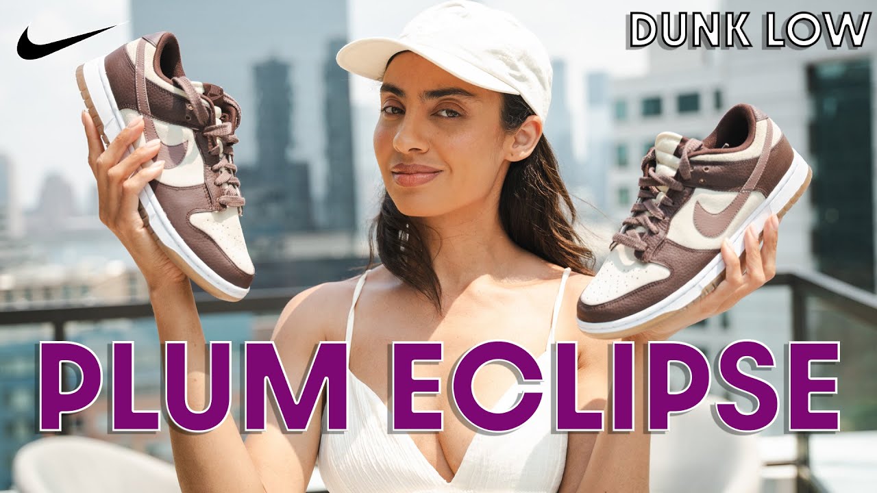 NOT the color I expected!  PLUM ECLIPSE Nike Dunk Low On Foot Review and How to Style (Outfits)