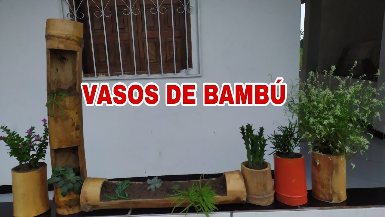 APRENDA A FAZER VASOS DE BAMBÚ