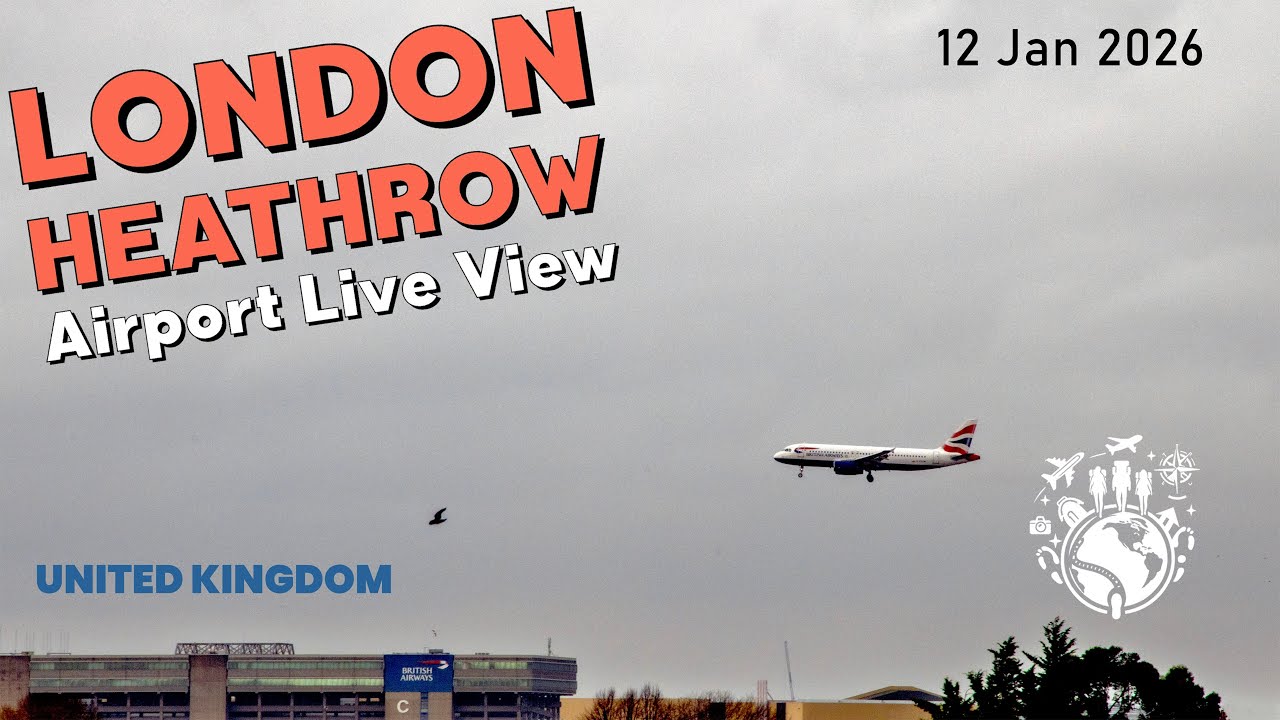 LONDON Heathrow Airport Live Stream – Watch Planes Take Off and Land in Real Time ✈️ 12.01.2026
